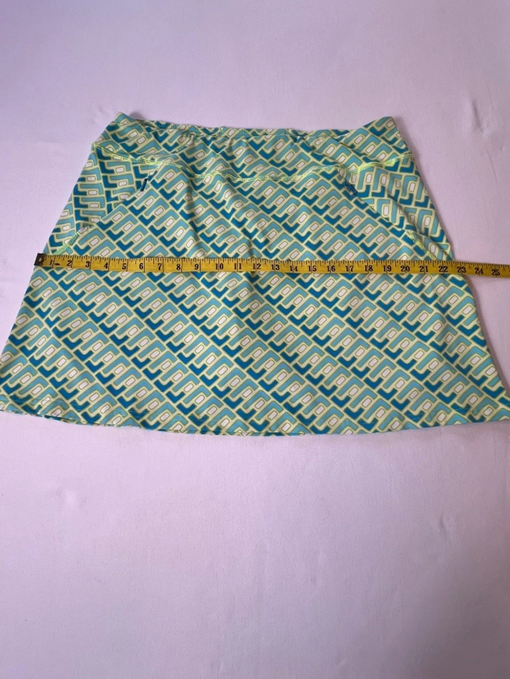 Title Nine Diamalete Geometric Activewear Skort Sz L